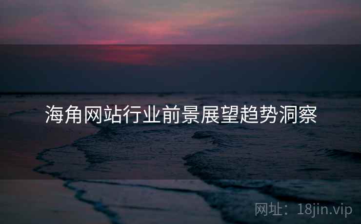 海角网站行业前景展望趋势洞察