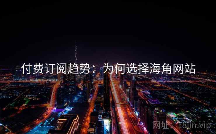付费订阅趋势：为何选择海角网站